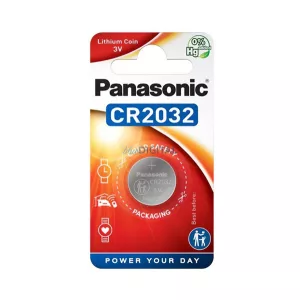 PANASONIC elem (CR2032, 220mAh, mangán-dioxid lítium, ipari) 1db/csomag