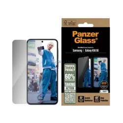   PANZERGLASS PRIVACY ULTRA-WIDE FIT képernyővédő üveg (3D, betekintés védelem + segédkeret) FEKETE Samsung Galaxy A56 5G (SM-A566)