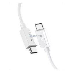   SPIGEN ESSENTIAL EB6010AC adatkábel (USB - Type-C, 60W, PD gyorstöltő, 100cm) FEHÉR