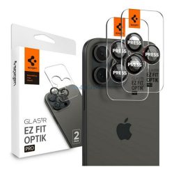   SPIGEN OPTIK kameravédő üveg 2db (9H) ÁTLÁTSZÓ Apple iPhone 17 Pro Max, iPhone 17 Pro