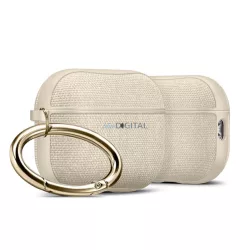   SPIGEN URBAN FIT szilikon tok (karabíner, textil bevonat) BÉZS Apple AirPods Pro 3