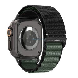   SPIGEN WBF1 pótszíj (egyedi méret, nagy, textil, állítható) FEKETE/SÖTÉTZÖLD Apple Watch Series 5 44mm, Watch Series 4 44mm, Watch Series 3 42mm