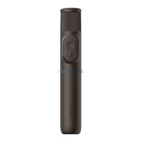 XIAOMI szelfibot (univerzális, tripod, bluetooth távkioldó, mini állvány, 29-52cm) FEKETE