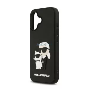KARL LAGERFELD 3D RUBBER KARL AND CHOUPETTE szilikon telefonvédő (ütésállóság, 3D) FEKETE Apple iPhone 17