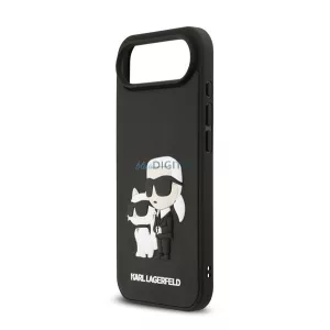 KARL LAGERFELD 3D RUBBER KARL AND CHOUPETTE szilikon telefonvédő (ütésállóság, 3D) FEKETE Apple iPhone Air