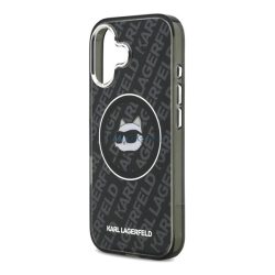   KARL LAGERFELD IML CHOUPETTE HEAD LOGO MAGSAFE szilikon telefonvédő (ütésállóság, kameravédő, MagSafe) FEKETE Apple iPhone 17