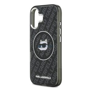 KARL LAGERFELD IML CHOUPETTE HEAD LOGO MAGSAFE szilikon telefonvédő (ütésállóság, kameravédő, MagSafe) FEKETE Apple iPhone 17