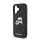 KARL LAGERFELD MONOGRAM KARL & CHOUPETTE HEAD PIN szilikon telefonvédő (ütésállóság, bőr hatású hátlap) FEKETE Apple iPhone 16