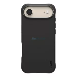 PANZERGLASS CARE SAMBA szilikon telefonvédő (ütésállóság, légpárnás sarok, kameravédő, MagSafe) FEKETE Apple iPhone Air