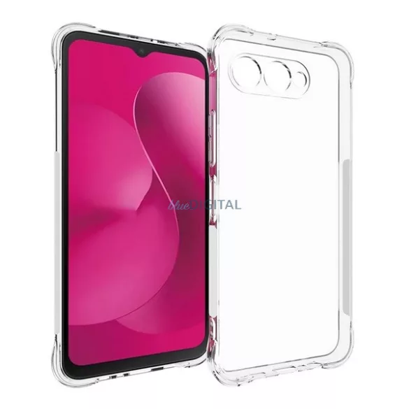 Szilikon telefonvédő (ütésállóság, légpárnás sarok) ÁTLÁTSZÓ T Phone 3 5G