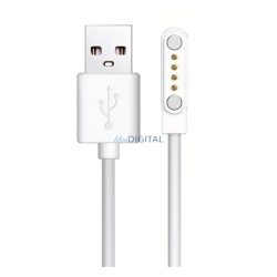   Töltőkábel USB (mágneses, 60cm, Gondosóra kompatibilis) FEHÉR