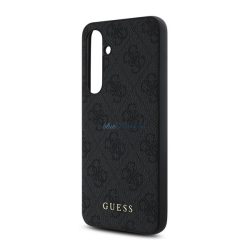   GUESS 4G METAL GOLD LOGO műanyag telefonvédő (textil hátlap) SÖTÉTSZÜRKE Samsung Galaxy S24 FE (SM-S721)