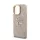 GUESS 4G METAL LOGO STAND műanyag telefonvédő (ütésállóság, bőr hatású hátlap, kitámasztó) RÓZSASZÍN Apple iPhone 16 Pro