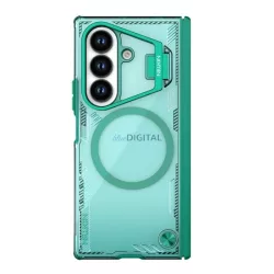   NILLKIN ICEBLADE PROP szilikon telefonvédő (ütésállóság, kameravédő, kitámasztó, MagSafe) SÖTÉTZÖLD Samsung Galaxy Z Fold7 (SM-F966)