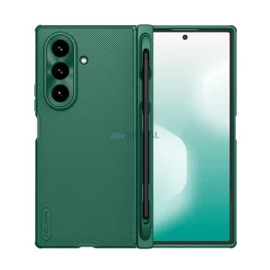 NILLKIN SUPER FROSTED FOLD műanyag telefonvédő (mágneses, érdes felület, asztali tartó, érintő ceruza) SÖTÉTZÖLD Samsung Galaxy Z Fold7 (SM-F966)