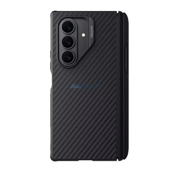 NILLKIN SYNTHETIC FIBER PRO műanyag telefonvédő (aramid bevonat, légpárnás sarok, MagSafe, érintő ceruza) FEKETE Samsung Galaxy Z Fold7 (SM-F966)