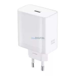 ONEPLUS hálózati töltő USB aljzat (80W, PD gyorstöltő) FEHÉR