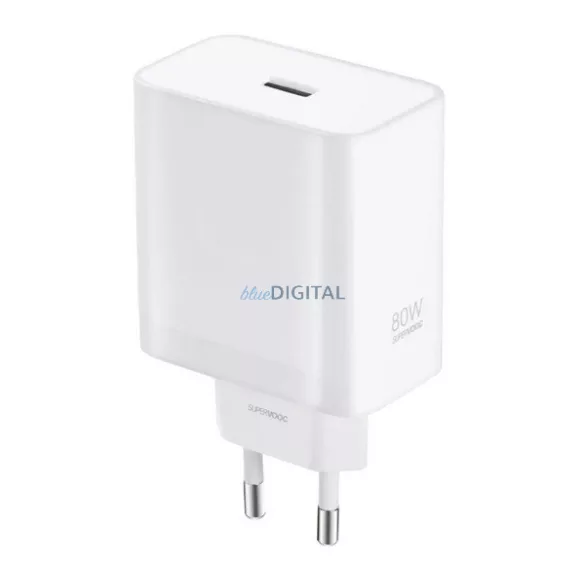 ONEPLUS hálózati töltő USB aljzat (80W, PD gyorstöltő) FEHÉR