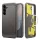SPIGEN TOUGH ARMOR MAG műanyag telefonvédő (ütésállóság, kitámasztó, MagSafe) SÖTÉTSZÜRKE Samsung Galaxy S25 FE (SM-S731)