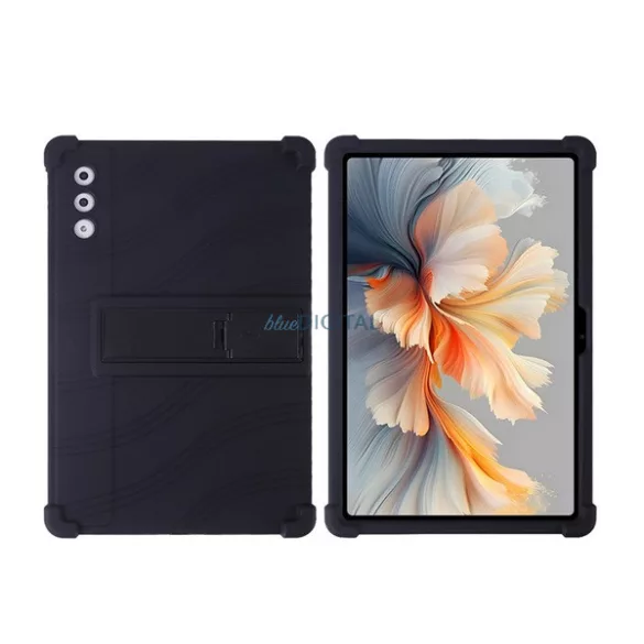 Defender szilikon telefonvédő (ütésállóság, kitámasztó) FEKETE Lenovo Yoga Tab Plus (TB520FU)