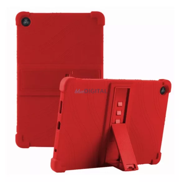 Defender szilikon telefonvédő (ütésállóság, kitámasztó) PIROS T Tablet 2 5G