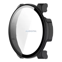   Műanyag keret (BUMPER, ütésállóság + kijelzővédő üveg) FEKETE Amazfit Balance 2