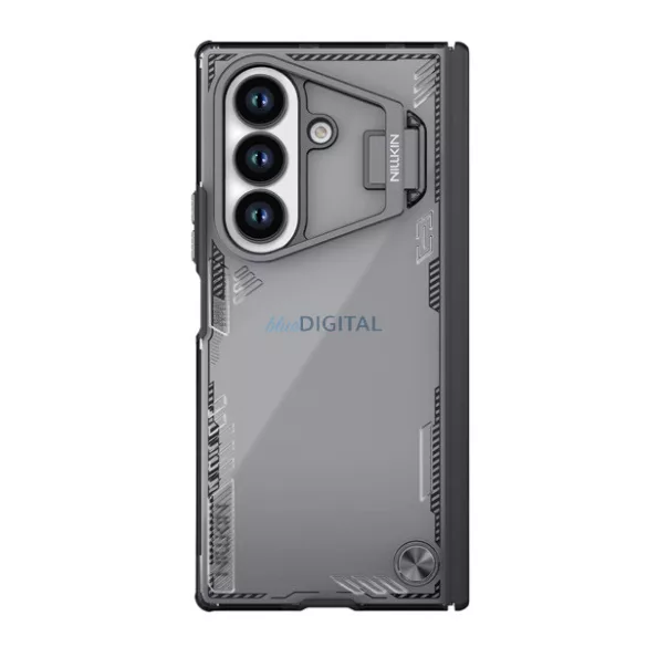 NILLKIN ICEBLADE PROP szilikon telefonvédő (ütésállóság, kameravédő, kitámasztó) FEKETE Samsung Galaxy Z Fold7 (SM-F966)
