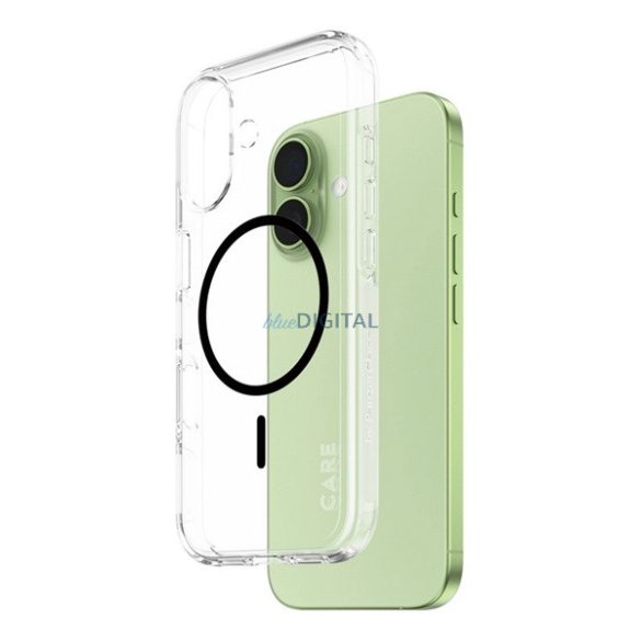 PANZERGLASS CARE FLAGSHIP URBAN EXPLORER CASE szilikon telefonvédő (ütésállóság, kameravédő, MagSafe) ÁTLÁTSZÓ/FEKETE Apple iPhone 17