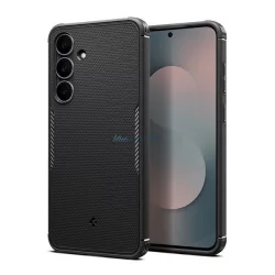   SPIGEN CORE ARMOR MAG szilikon telefonvédő (ütésállóság, kameravédő, érdes felület, MagSafe) FEKETE Samsung Galaxy S25 FE (SM-S731)