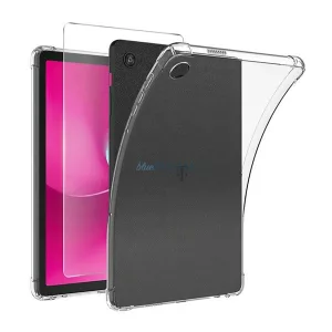 Szilikon telefonvédő (ütésállóság, légpárnás sarok + képernyővédő üveg) ÁTLÁTSZÓ T Tablet 2 5G