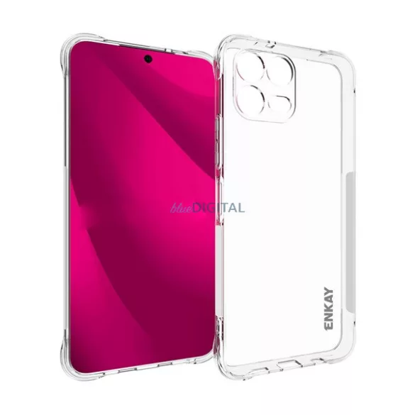 ENKAY szilikon telefonvédő (ütésállóság, légpárnás sarok) ÁTLÁTSZÓ T Phone 3 Pro 5G
