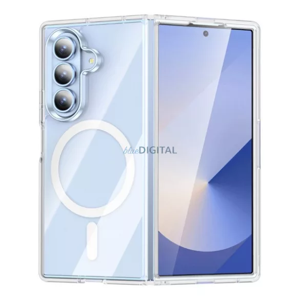 Szilikon telefonvédő (ütésállóság, légpárnás sarok, MagSafe) ÁTLÁTSZÓ Samsung Galaxy Z Fold7 (SM-F966)