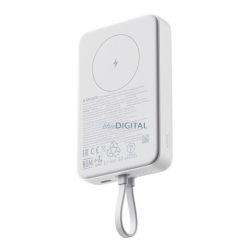   XIAOMI vésztöltő Type-C aljzat (10000mAh, 33W, gyorstöltő, MagSafe, fix Type-C kábel) FEHÉR