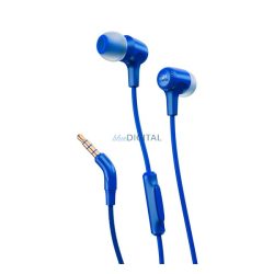   JBL E15 fülhallgató SZTEREO (3.5mm jack, mikrofon, felvevő gomb) SÖTÉTKÉK