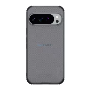 NILLKIN SUPER FROSTED PRO műanyag telefonvédő (ütésállóság, gumírozott, érdes felület) ÁTLÁTSZÓ/FEKETE Google Pixel 10, Pixel 10 Pro