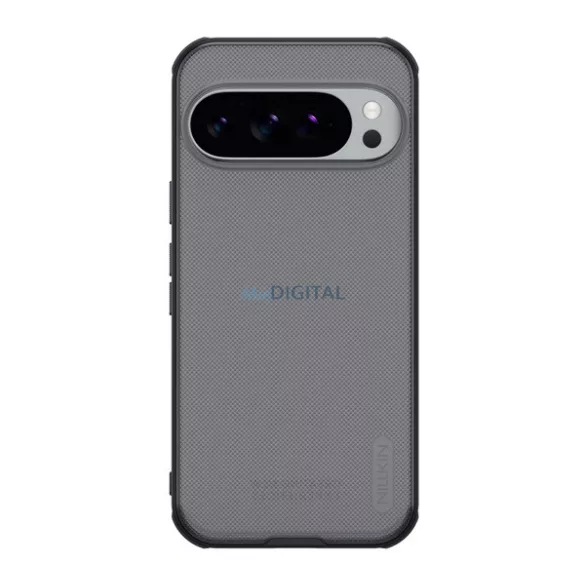 NILLKIN SUPER FROSTED PRO műanyag telefonvédő (ütésállóság, gumírozott, érdes felület) ÁTLÁTSZÓ/FEKETE Google Pixel 10, Pixel 10 Pro