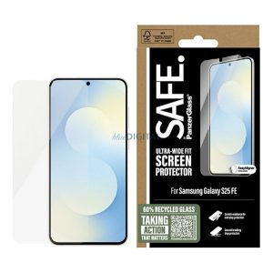 PANZERGLASS SAFE ULTRA-WIDE FIT képernyővédő üveg (3D, extra karcálló, ütésállóság + segédkeret) ÁTLÁTSZÓ Samsung Galaxy S25 FE (SM-S731)