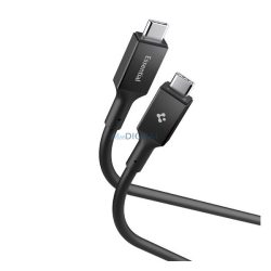   SPIGEN ESSENTIAL EB10010CC adatkábel (Type-C - Type-C, 100W, PD gyorstöltő, 100cm) FEKETE