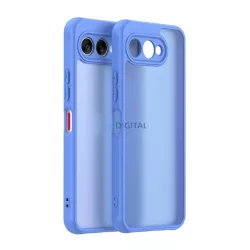   Szilikon telefonvédő (műanyag hátlap, légpárnás sarok, matt) VILÁGOSKÉK T Phone 3 5G
