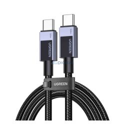   UGREEN L512 adatkábel (Type-C - Type-C, 100W, PD gyorstöltő, 100cm) SÖTÉTSZÜRKE