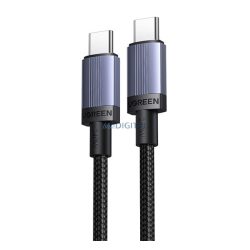   UGREEN L532 adatkábel (Type-C - Type-C, 240W, PD gyorstöltő 3.1, 50cm) SÖTÉTSZÜRKE