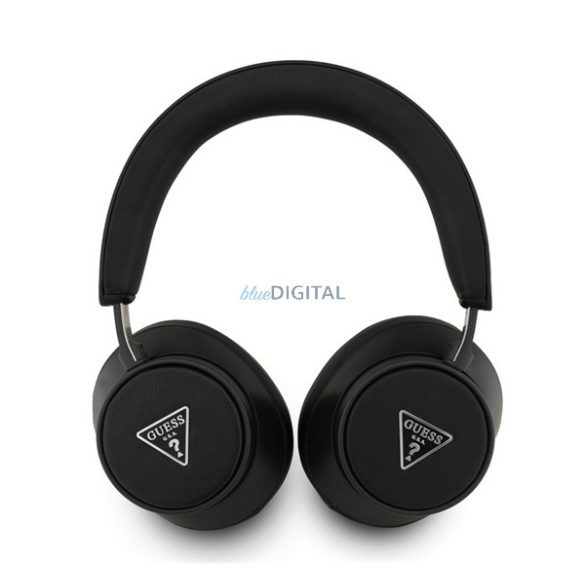GUESS SAFFIANO TRIANGLE LOGO bluetooth fejhallgató SZTEREO (v5.4, mikrofon, zajszűrő) FEKETE