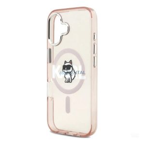 KARL LAGERFELD IML CHOUPETTE SKETCH LOGO MAGSAFE szilikon telefonvédő (ütésállóság, kameravédő, MagSafe) RÓZSASZÍN Apple iPhone 17