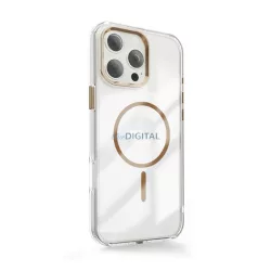   Szilikon telefonvédő (műanyag hátlap, kameravédő, MagSafe, légpárnás sarok) ARANY Apple iPhone Air