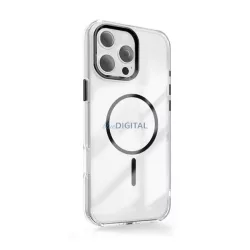   Szilikon telefonvédő (műanyag hátlap, kameravédő, MagSafe, légpárnás sarok) FEKETE Apple iPhone Air
