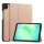 Tok álló, bőr hatású (aktív FLIP, oldalra nyíló, TRIFOLD, asztali tartó) ROZÉARANY Samsung Galaxy Tab A11 LTE (SM-X135), Galaxy Tab A11 WIFI (SM-X130)