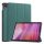 Tok álló, bőr hatású (aktív FLIP, oldalra nyíló, TRIFOLD, asztali tartó) SÖTÉTZÖLD Lenovo Tab 10.1 (TB-311FU)