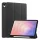 Tok álló, bőr hatású (aktív FLIP, oldalra nyíló, TRIFOLD, asztali tartó, ceruza tartó) FEKETE Samsung Galaxy Tab S11 5G (SM-X736B), Galaxy Tab S11 WIFI (SM-X730)