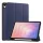 Tok álló, bőr hatású (aktív FLIP, oldalra nyíló, TRIFOLD, asztali tartó, ceruza tartó) SÖTÉTKÉK Samsung Galaxy Tab S11 5G (SM-X736B), Galaxy Tab S11 WIFI (SM-X730)