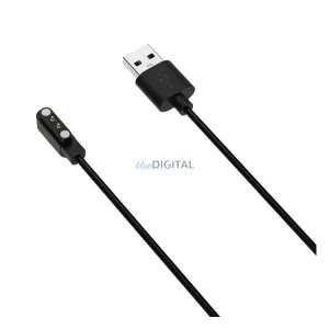 Töltőkábel USB (mágneses, 120cm) FEKETE Nothing CMF Watch 3 Pro